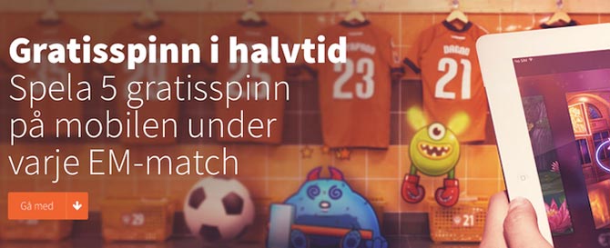 Free spins på Betsson